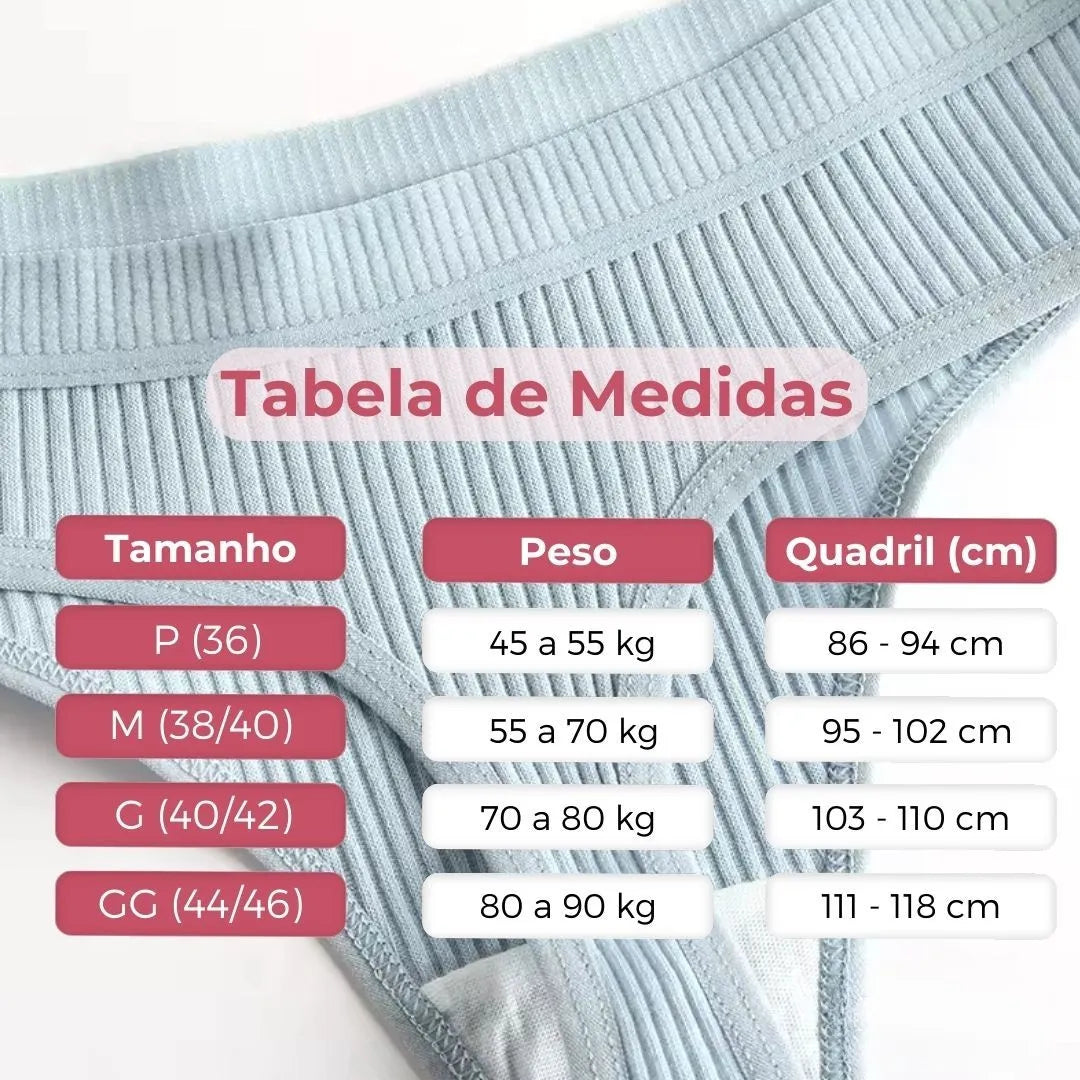 Calcinha Antibacteriana ComfortFresh™ Kit com 10 Peças | Pague 5 Leve 10 - FRETE GRÁTIS