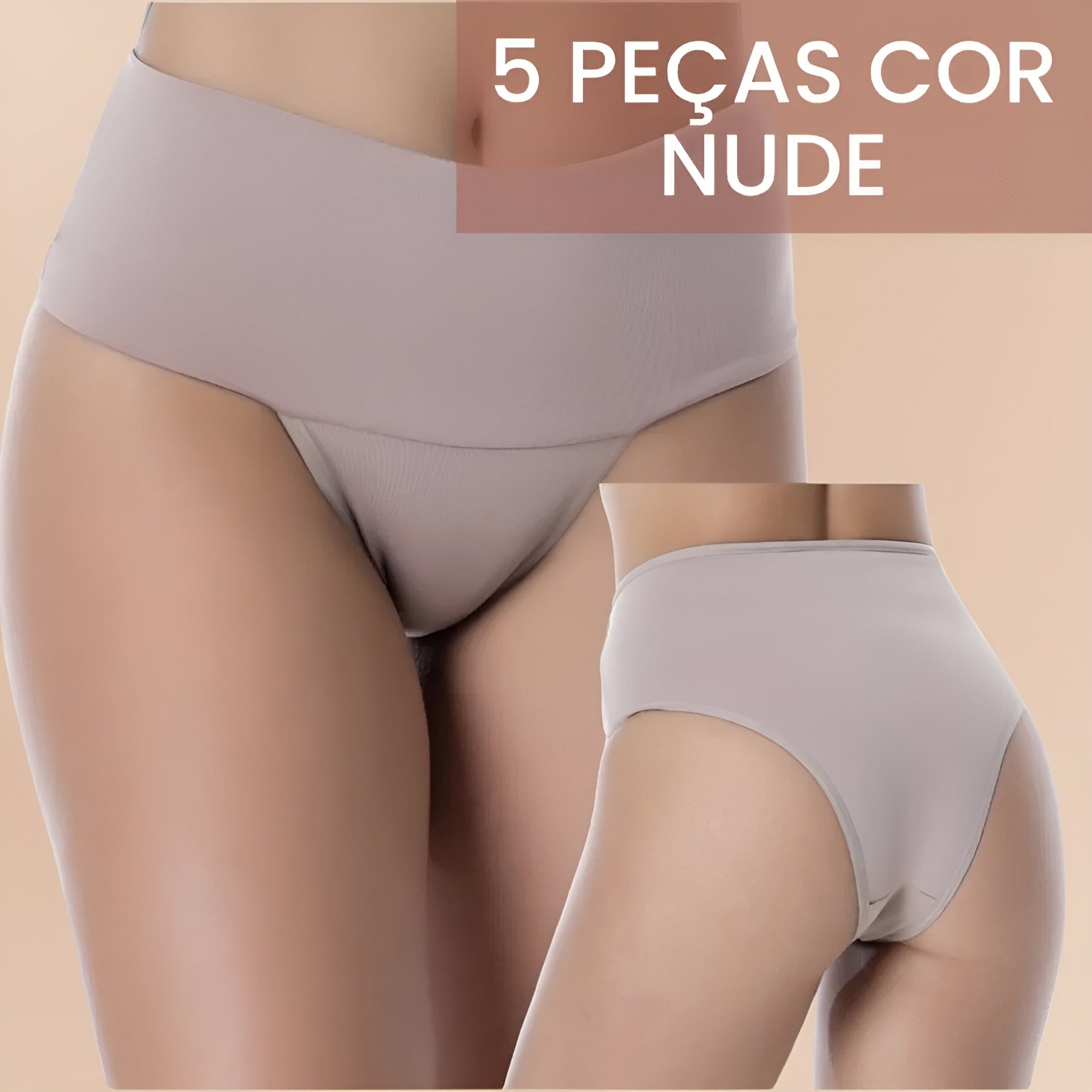 🔥Black Friday🔥 Kit 5 Calcinhas Shape Turbo e Zero Barriga