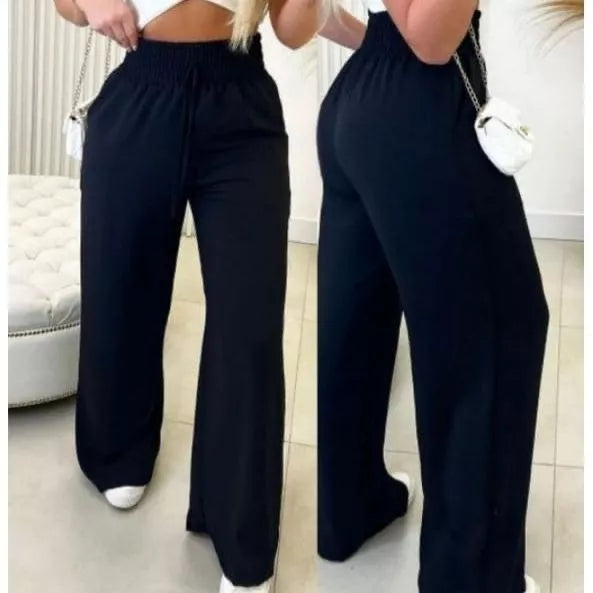 Calça Pantalona Feminina Aurora™ Cintura Alta com Bolsos - foto 6