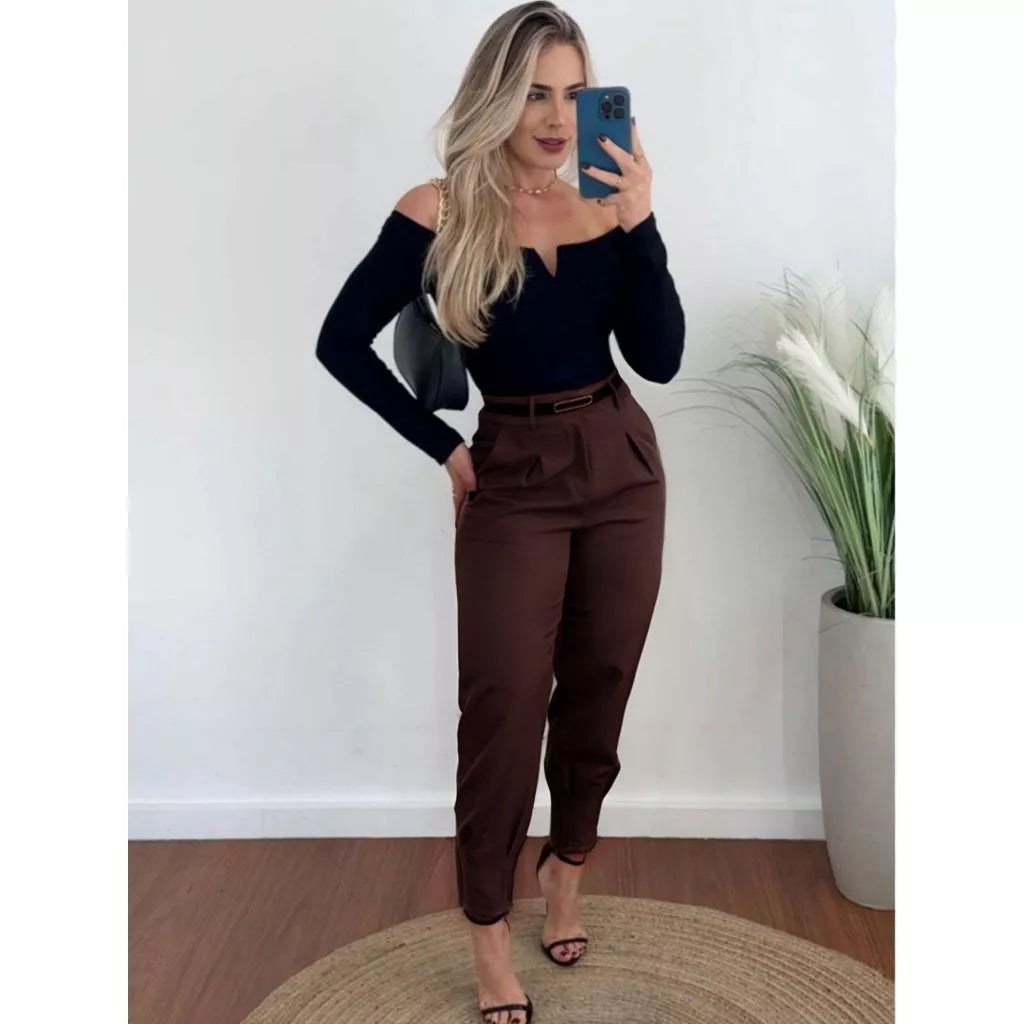 Calça Alfaiataria Feminina Cintura Alta | Use Lana - foto 7