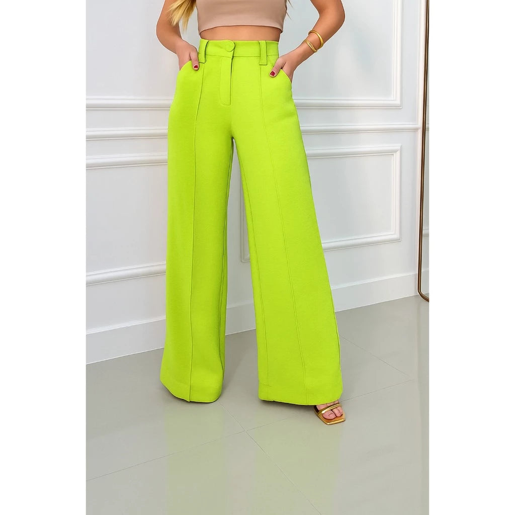 Calça Pantalona Wide Leg Verona™ Tecido Duna - Elegância - foto 21