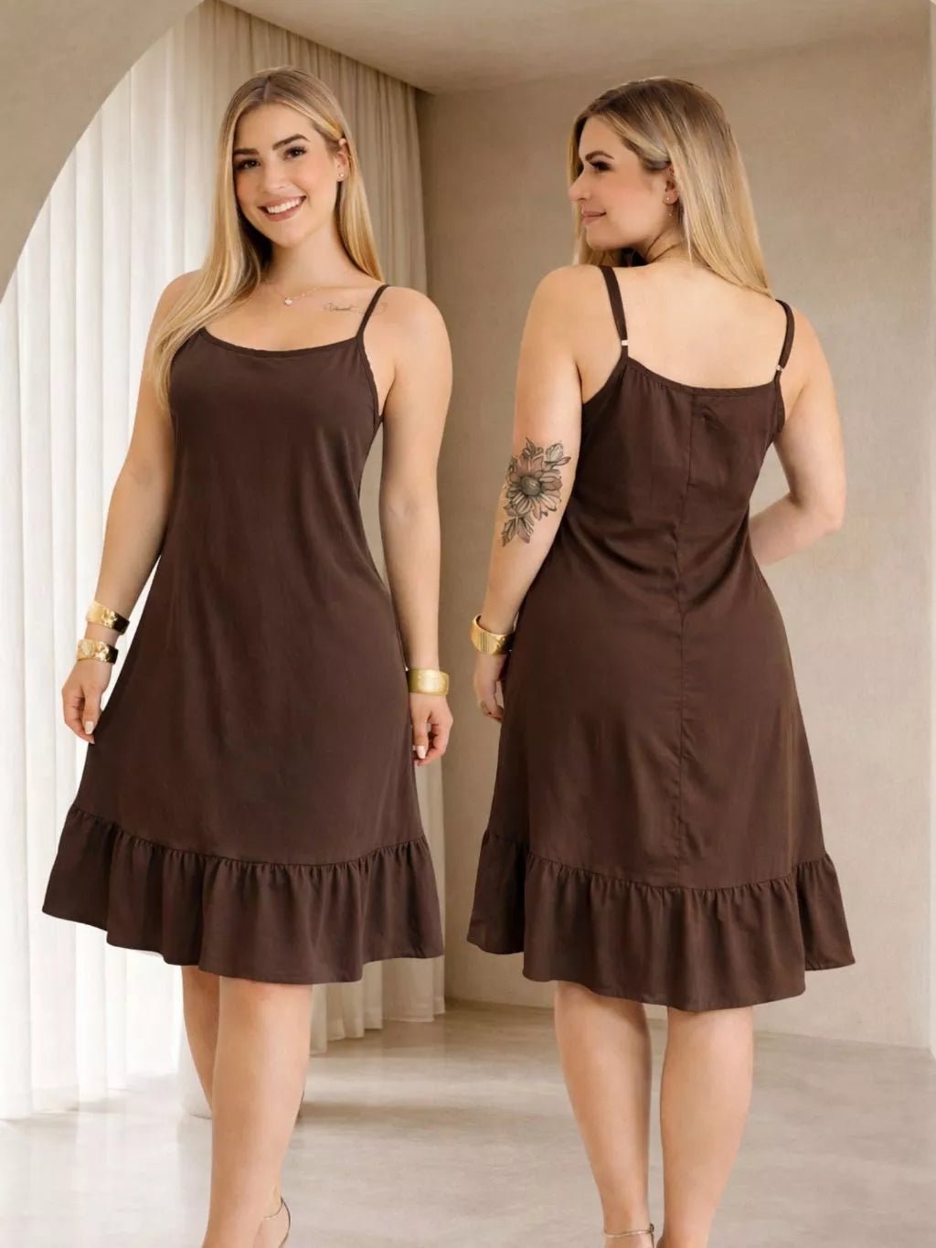 Vestido Feminino Soltinho com Alcinha Regulável | Use Lana