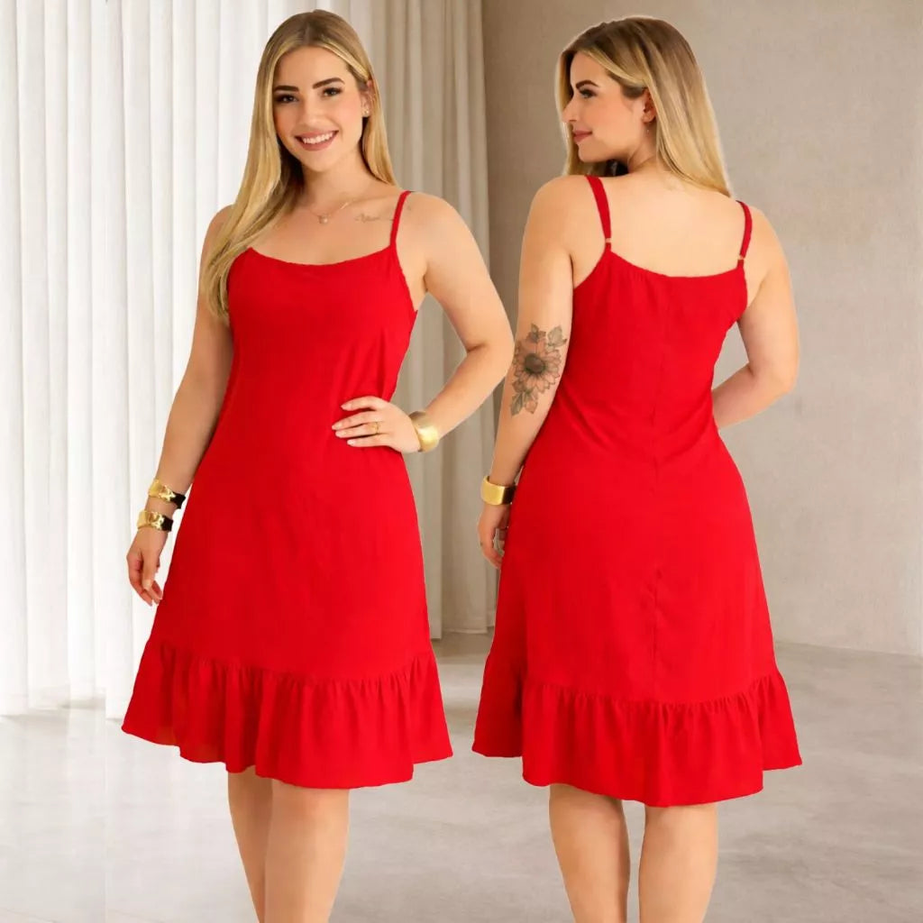 Vestido Feminino Soltinho com Alcinha Regulável | Use Lana