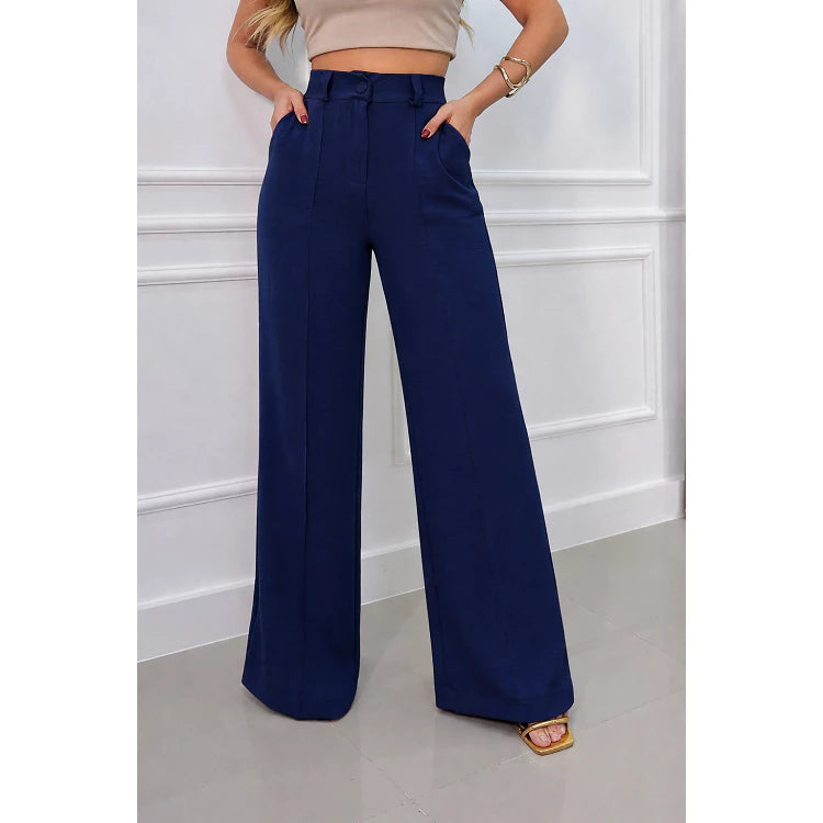 Calça Pantalona Wide Leg Verona™ Tecido Duna - Elegância - foto 13