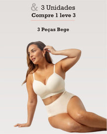 Kit 3 Sutiãs Modelador Libelle