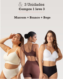 Kit 3 Sutiãs Modelador Libelle