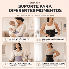 Cinta Modeladora NoriShape™ – Dupla Compressão para uma Cintura Mais Definida