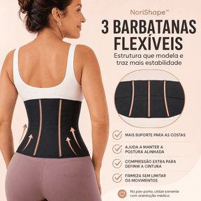 Cinta Modeladora NoriShape™ – Dupla Compressão para uma Cintura Mais Definida