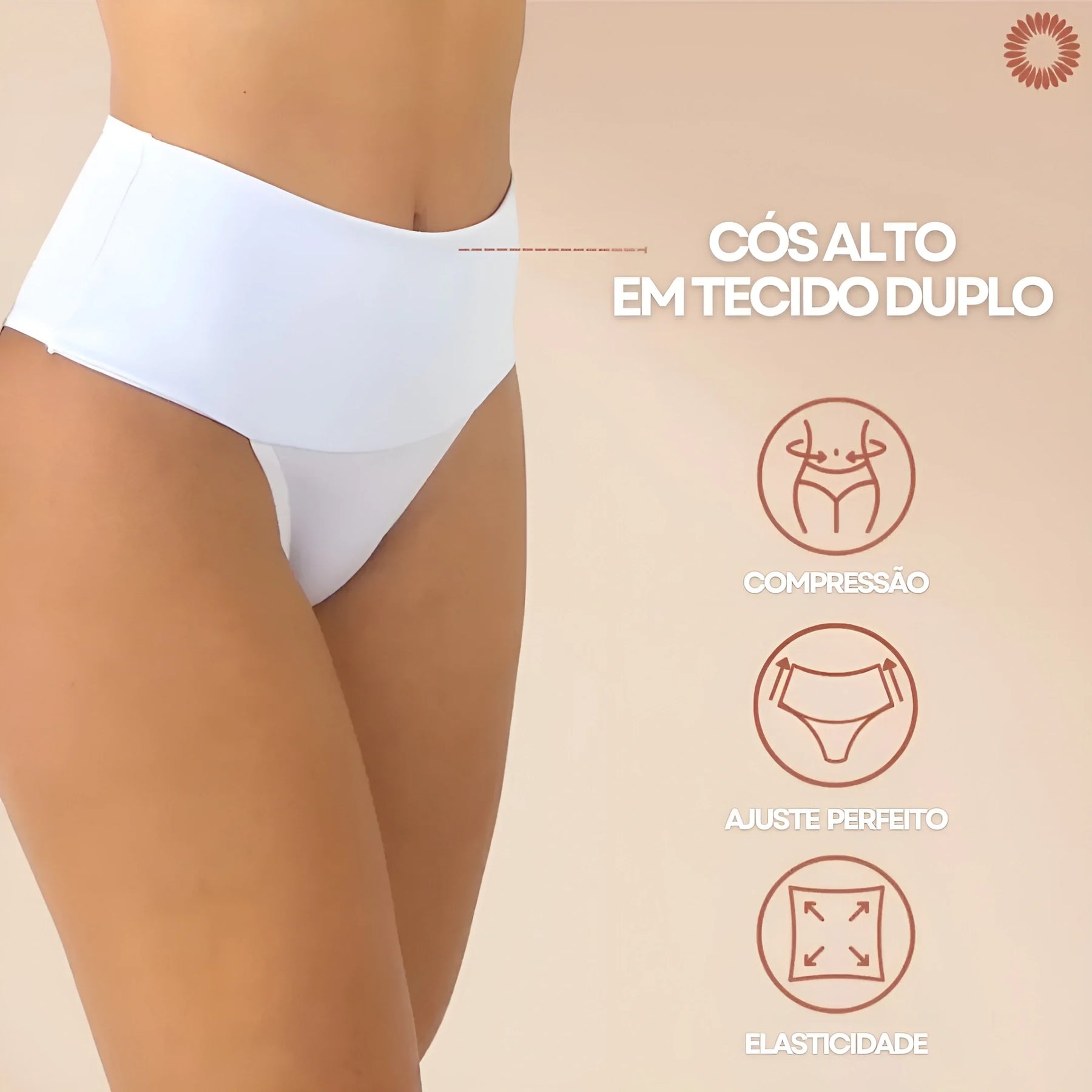 🔥Black Friday🔥 Kit 5 Calcinhas Shape Turbo e Zero Barriga