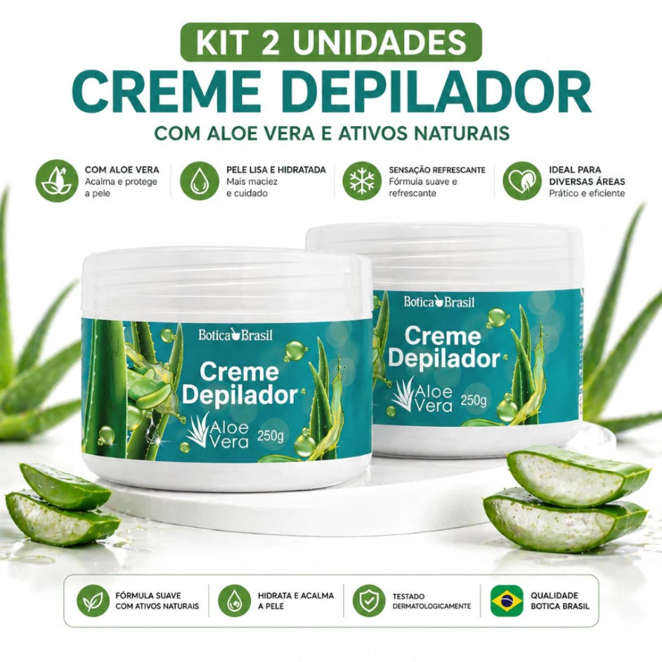 Creme Depilador Depimax™ Corpo & Rosto com Aloe Vera