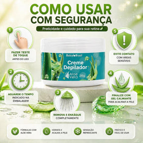 Creme Depilador Depimax™ Corpo & Rosto com Aloe Vera