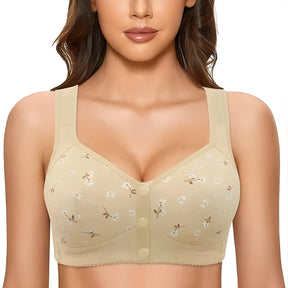 Abertura frontal prática e efeito push-up suave do sutiã