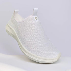 Tênis Ortopédico Feminino ComfortShine™ Calce Fácil Sem Cadarço com Strass
