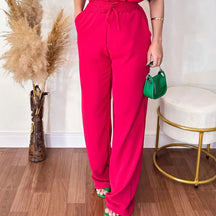 Calça Pantalona Feminina Aurora™ Cintura Alta com Bolsos - foto 12