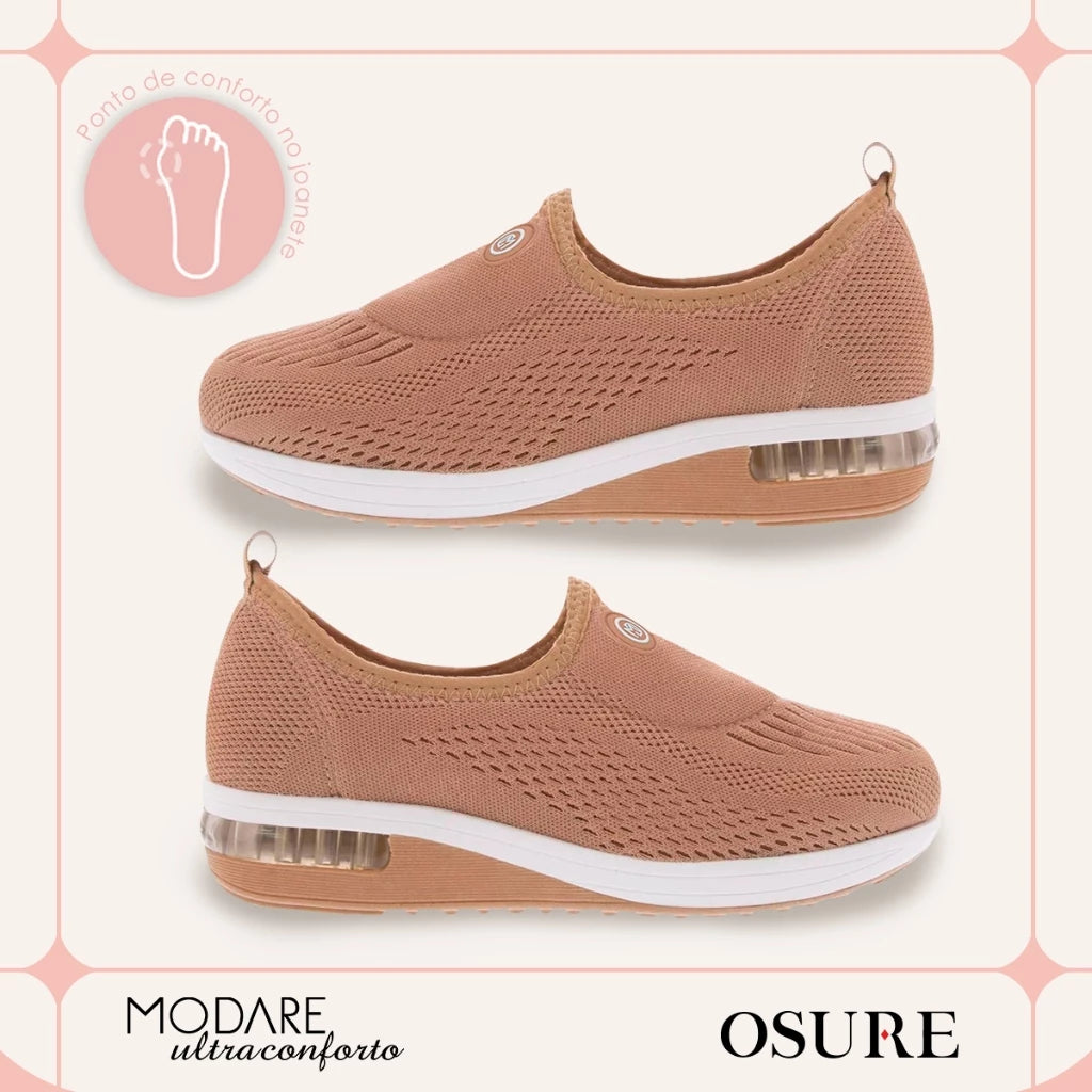 Tênis Ortopédico Feminino Modare UltraComfort com Palmilha Soft e Amortecimento