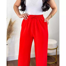 Calça Pantalona Feminina Aurora™ Cintura Alta com Bolsos - foto 11