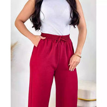 Calça Pantalona Feminina Aurora™ Cintura Alta com Bolsos - foto 7