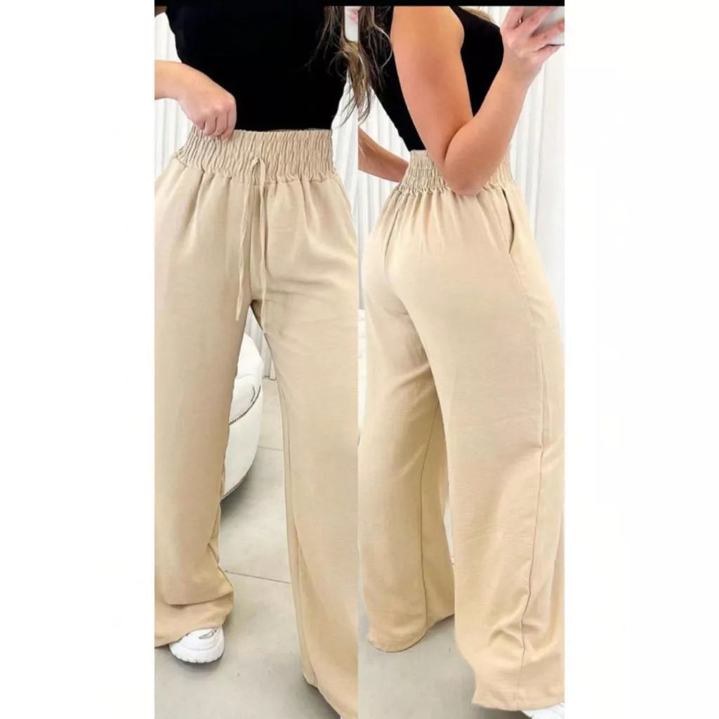 Calça Pantalona Feminina Aurora™ Cintura Alta com Bolsos - foto 15