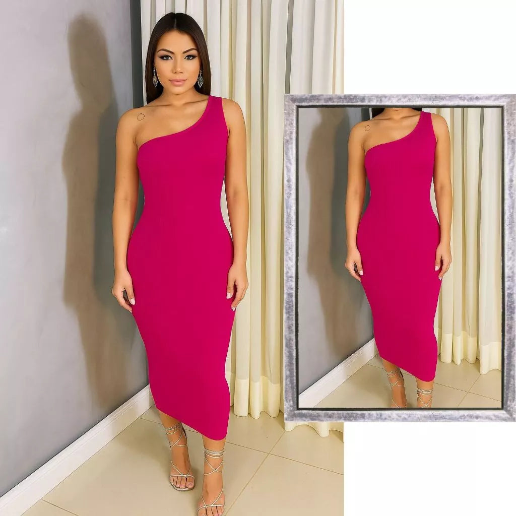 Vestido Capri™ Midi Mula Manca Elegance