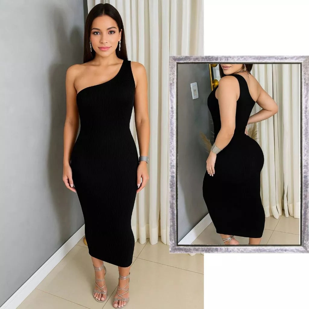 Vestido Capri™ Midi Mula Manca Elegance