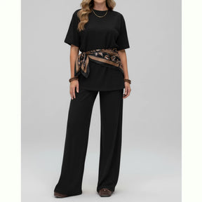 Conjunto Elegance™ Pantalona com Blusa Manga Curta