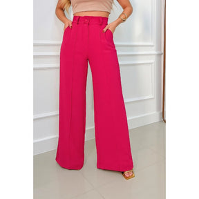 Calça Pantalona Wide Leg Verona™ Tecido Duna - Elegância - foto 23