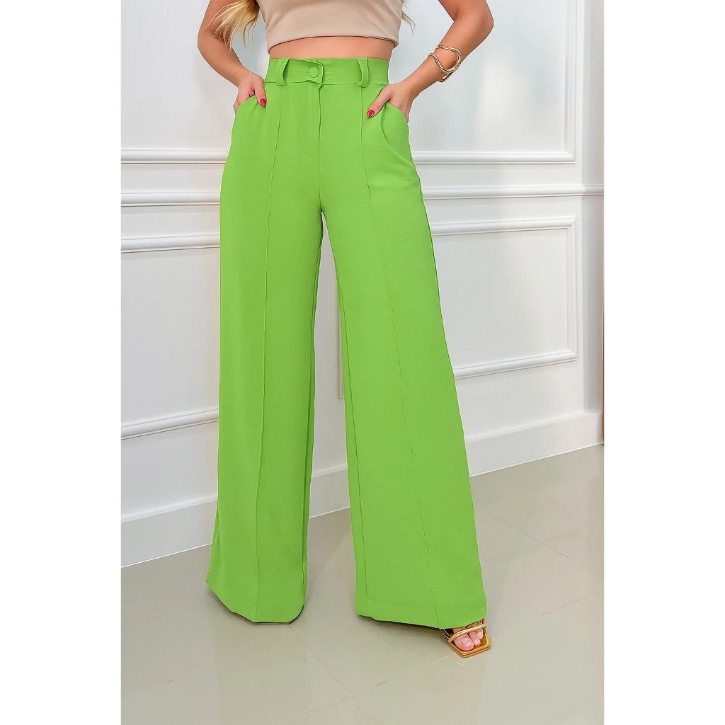 Calça Pantalona Wide Leg Verona™ Tecido Duna - Elegância - foto 19