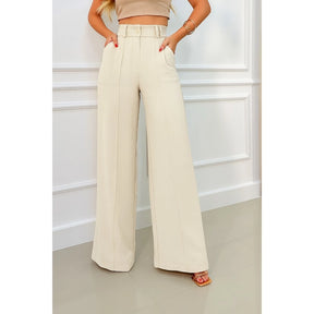 Calça Pantalona Wide Leg Verona™ Tecido Duna - Elegância - foto 4