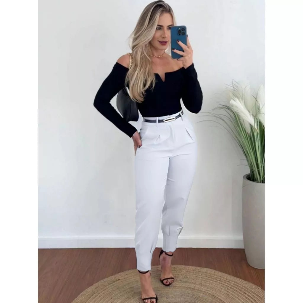 Calça Alfaiataria Feminina Cintura Alta | Use Lana - foto 9