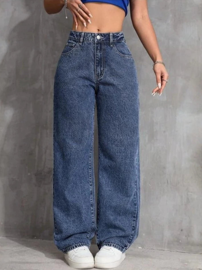 Calça Wide Leg Jeans Cintura Alta Feminina | Use Lana - foto 3