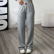 Calça Wide Leg Feminina Moletom Cintura Alta | LunaSoft™ - foto 3