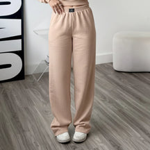 Calça Wide Leg Feminina Moletom Cintura Alta | LunaSoft™ - foto 5