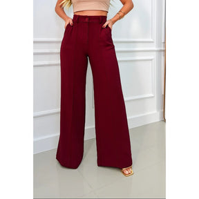 Calça Pantalona Wide Leg Verona™ Tecido Duna - Elegância - foto 25