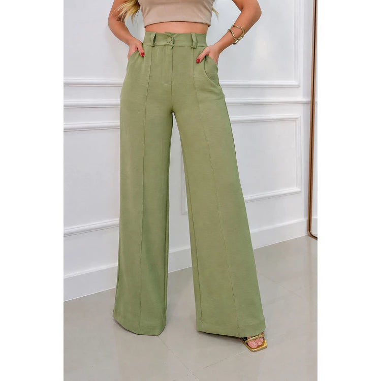 Calça Pantalona Wide Leg Verona™ Tecido Duna - Elegância - foto 17