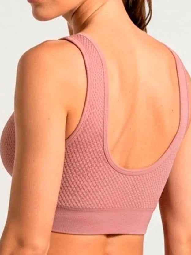 Sutiã ComfortFit™ Sem Costura com Bojo e Alças Largas