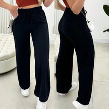 Calça Pantalona Feminina Cintura Alta em Lanzinha | Aurora™ - foto 2