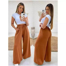 Calça Pantalona Feminina Cintura Alta em Lanzinha | Aurora™ - foto 9