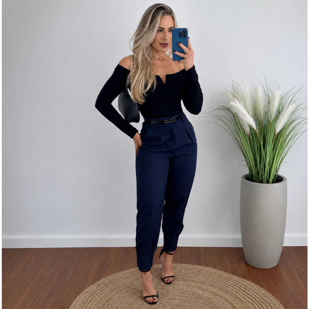 Calça Alfaiataria Feminina Cintura Alta | Use Lana - foto 4