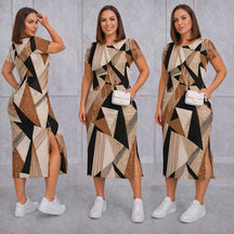 Vestido Midi Feminino com Fenda Lateral e Bolsos Casual - imagem 22