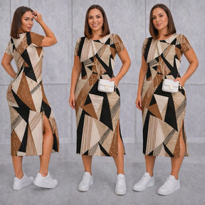 Vestido Midi Feminino com Fenda Lateral e Bolsos Casual - imagem 22