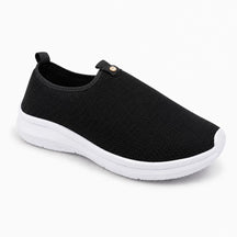 Tênis Ortopédico Feminino ComfortShine™ Calce Fácil Sem Cadarço com Strass