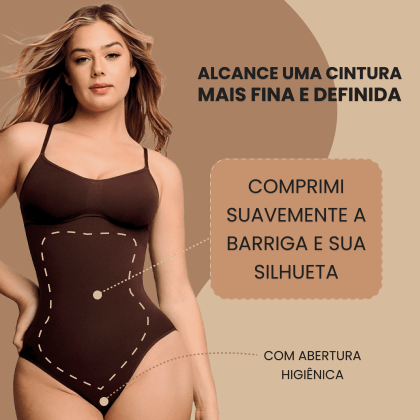 Body redutor de medidas Elite Shape com calcinha modeladora feminina brinde - compre 1 leve 2 promoção especial